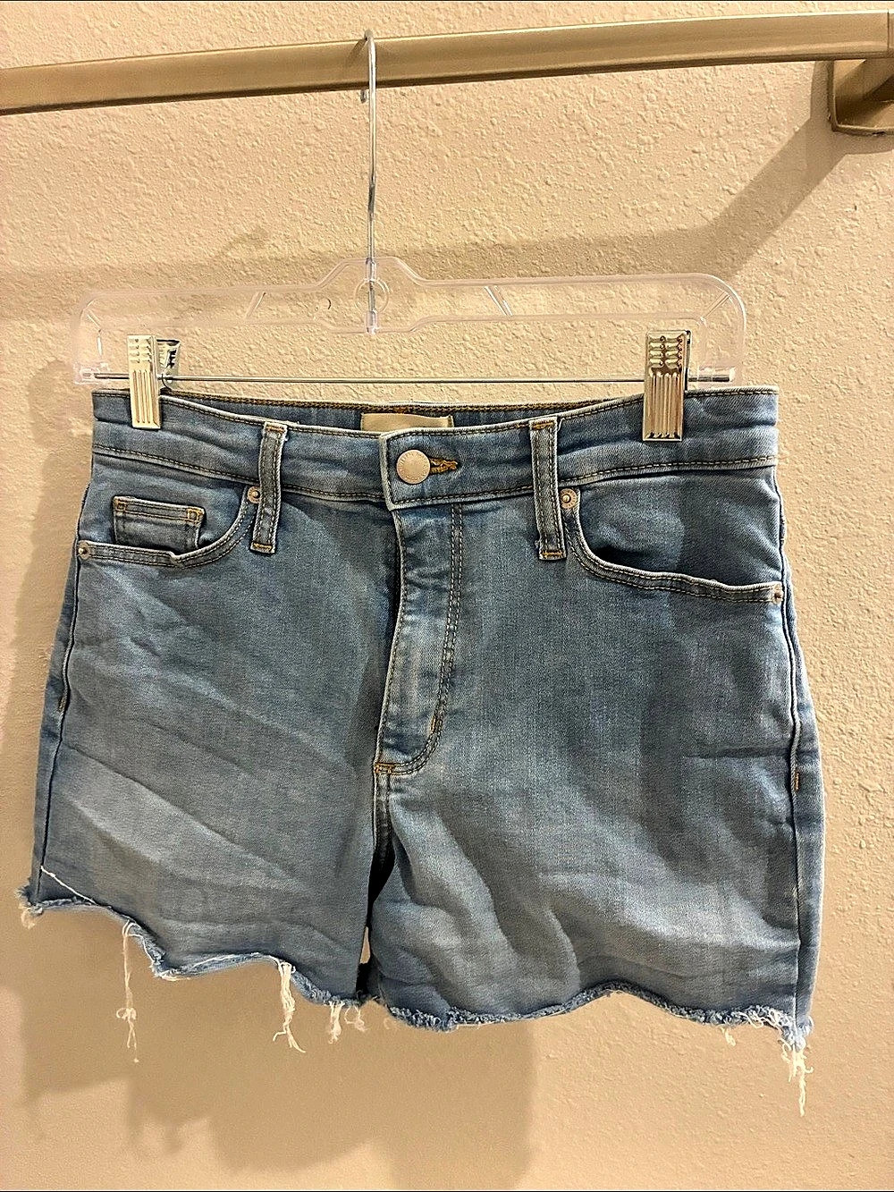 Universal Thread High Rise Midi Denim Shorts Blue Size 4T